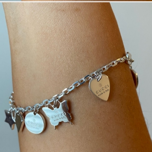 Gucci Sterling Silver Charm Bracelet - Picture 2 of 4